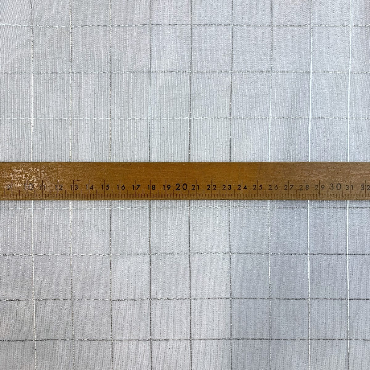 Christmas Organza - Silver Check