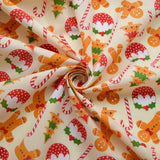 Christmas Poly/Cotton - Gingerbread Man