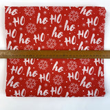 Christmas Poly/Cotton - Ho! Ho! Ho!