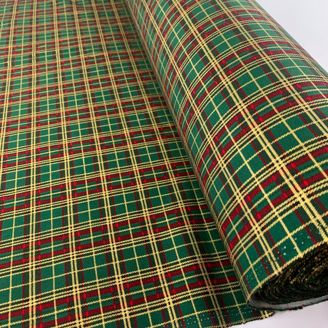 Christmas Tartan Green Roll