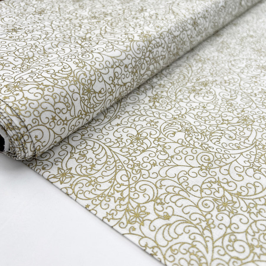 Remnant - Christmas Cotton - Eve - Cream (0.85m)