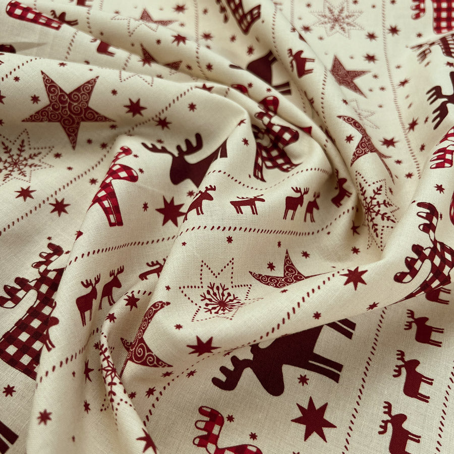 Christmas Cotton - Starlight Reindeer
