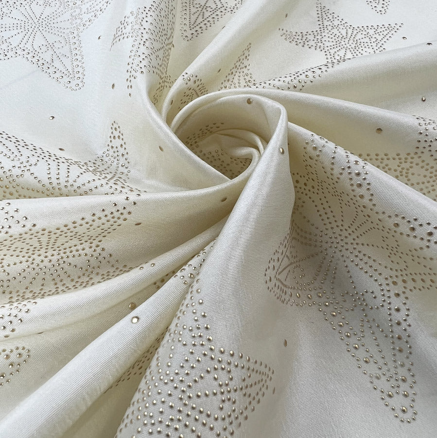 Remnant - Taffeta - Star Studded Gold (1m)