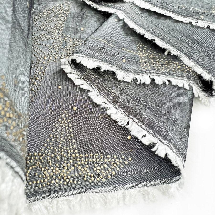 Taffeta - Star Studded Silver