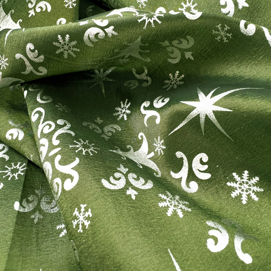 Taffeta - Green Tree Sparkle
