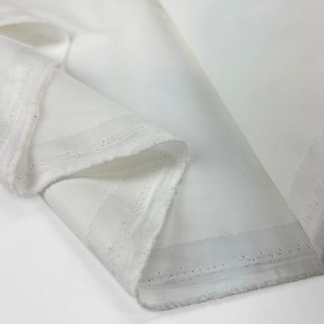 Coated Polyester Water Resistant Fabric Rain On Me Soft White Fold