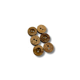 Pack of 6 Coconut Shell Buttons (15mm)