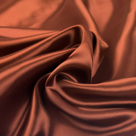 Colour Pop Viscose Linings Bronze Plain Dress Fabric