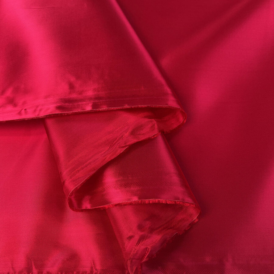 Colour Pop Viscose Linings Cerise Plain Dress Fabric Fold