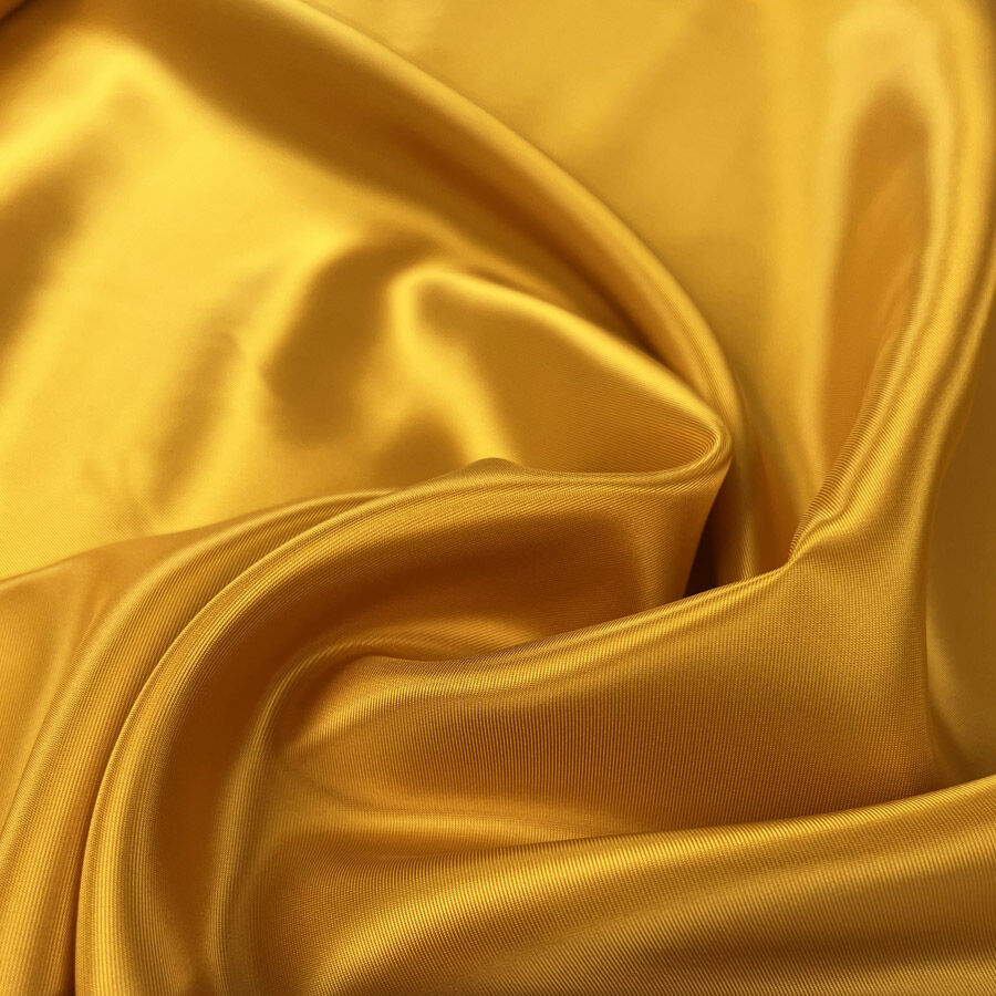 Colour Pop Viscose Linings Gold Plain Dress Fabric