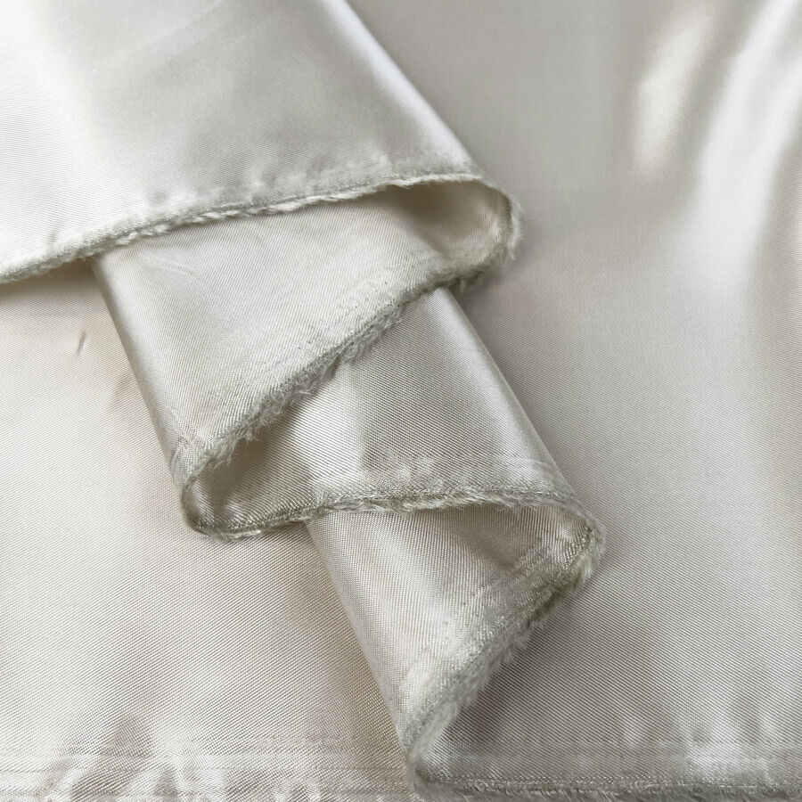 Colour Pop Viscose Linings Silver Plain Dress Fabric Fold