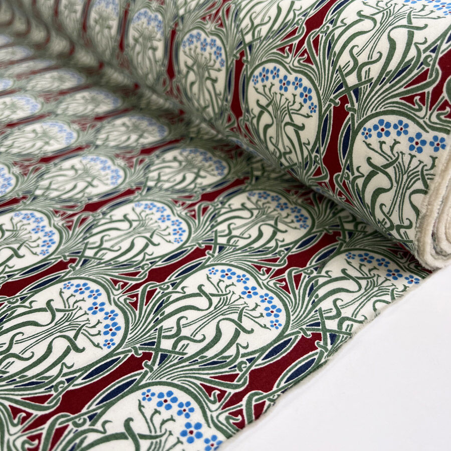 Combed Cotton Poplin - Vine - Red