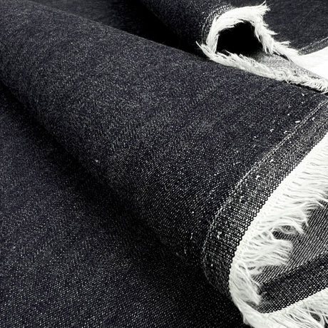 Como Moderno Denim Salvatore Cotton Elastane Blue Stretch Woven Fabric