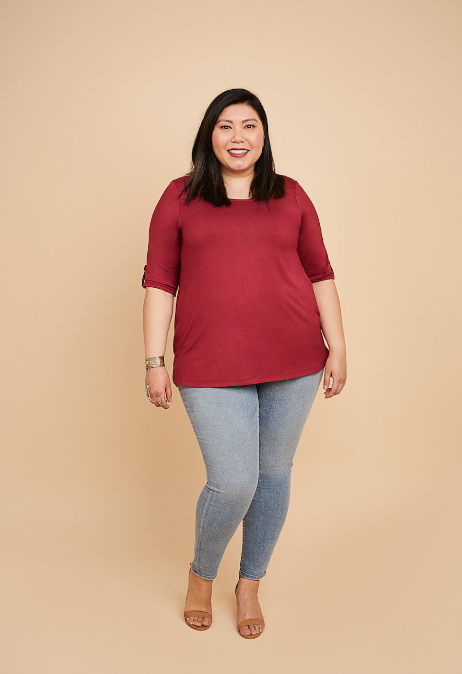 Cashmerette - Concord T-Shirt Sewing Pattern (US 12-32)