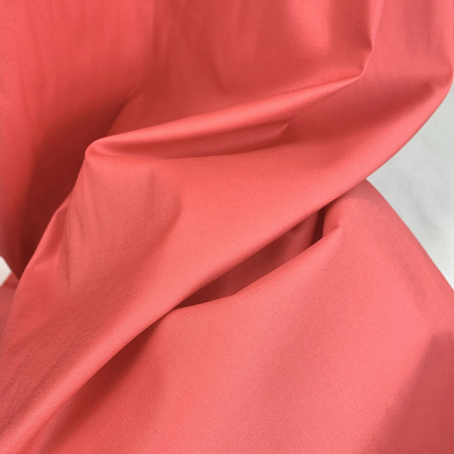 Cotton Sateen - Coral