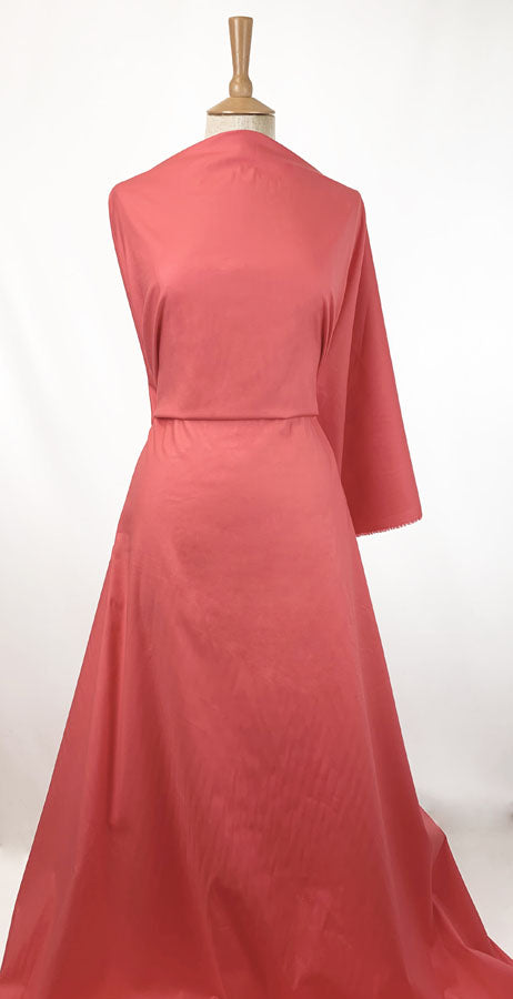 Cotton Sateen - Coral