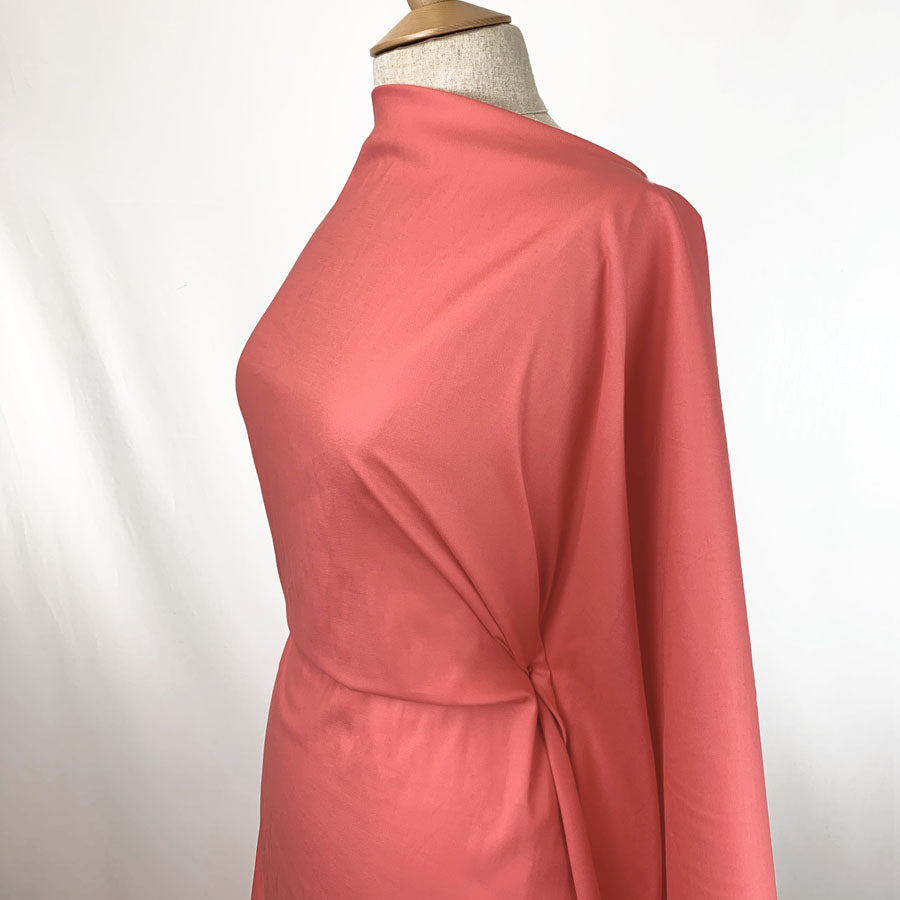 Cotton Sateen - Coral