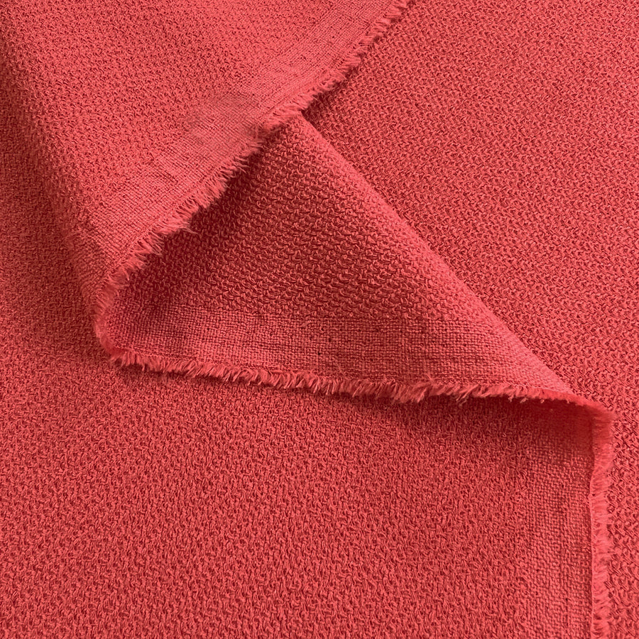 Coraline Coral Polyester Viscose Dress Fabric Woven In Japan Fold