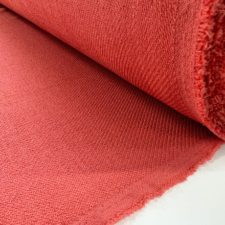 Coraline Coral Polyester Viscose Dress Fabric Woven In Japan Roll