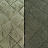 Remnant - Corduroy Quilting - Olive (1.5m)