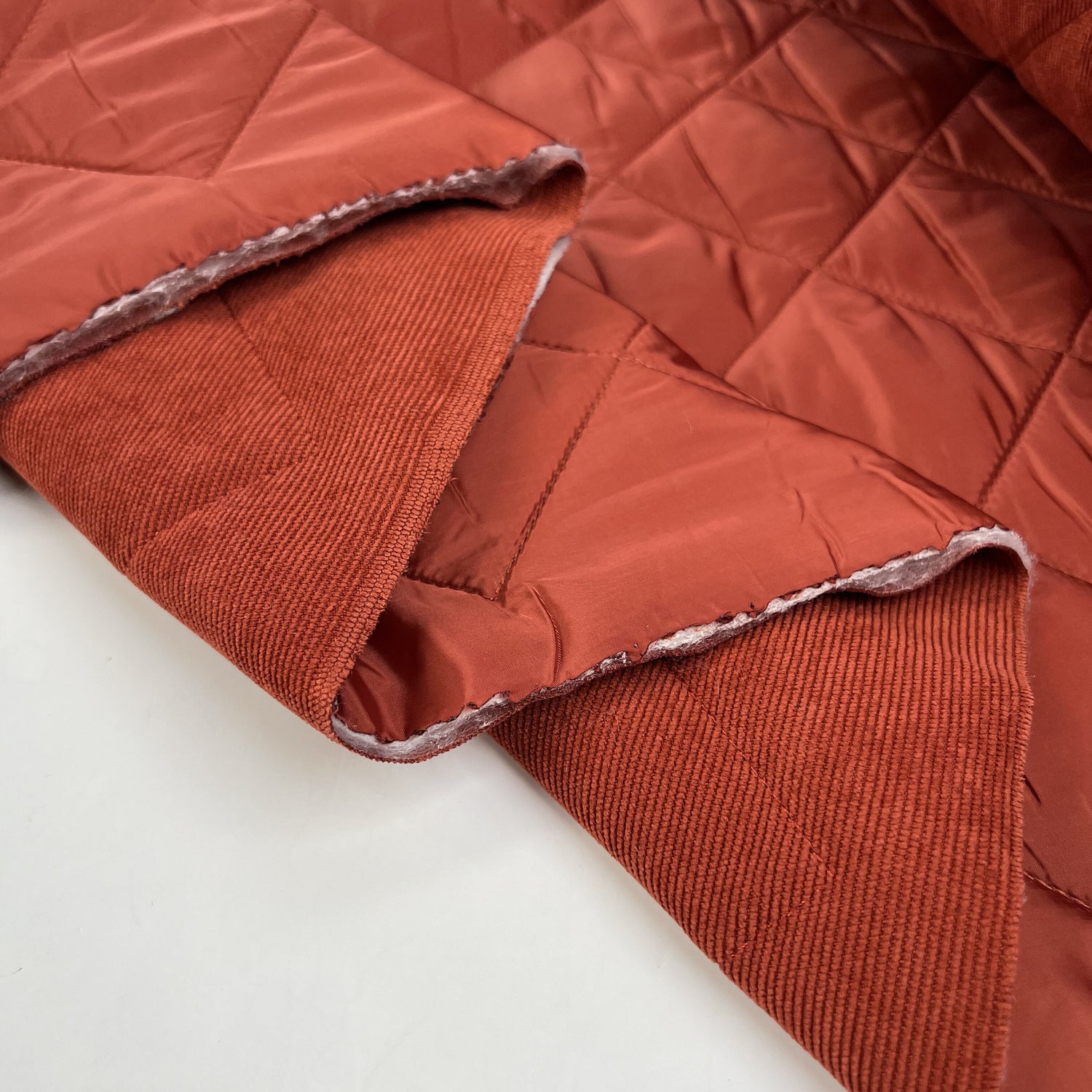 Corduroy Quilting - Rust