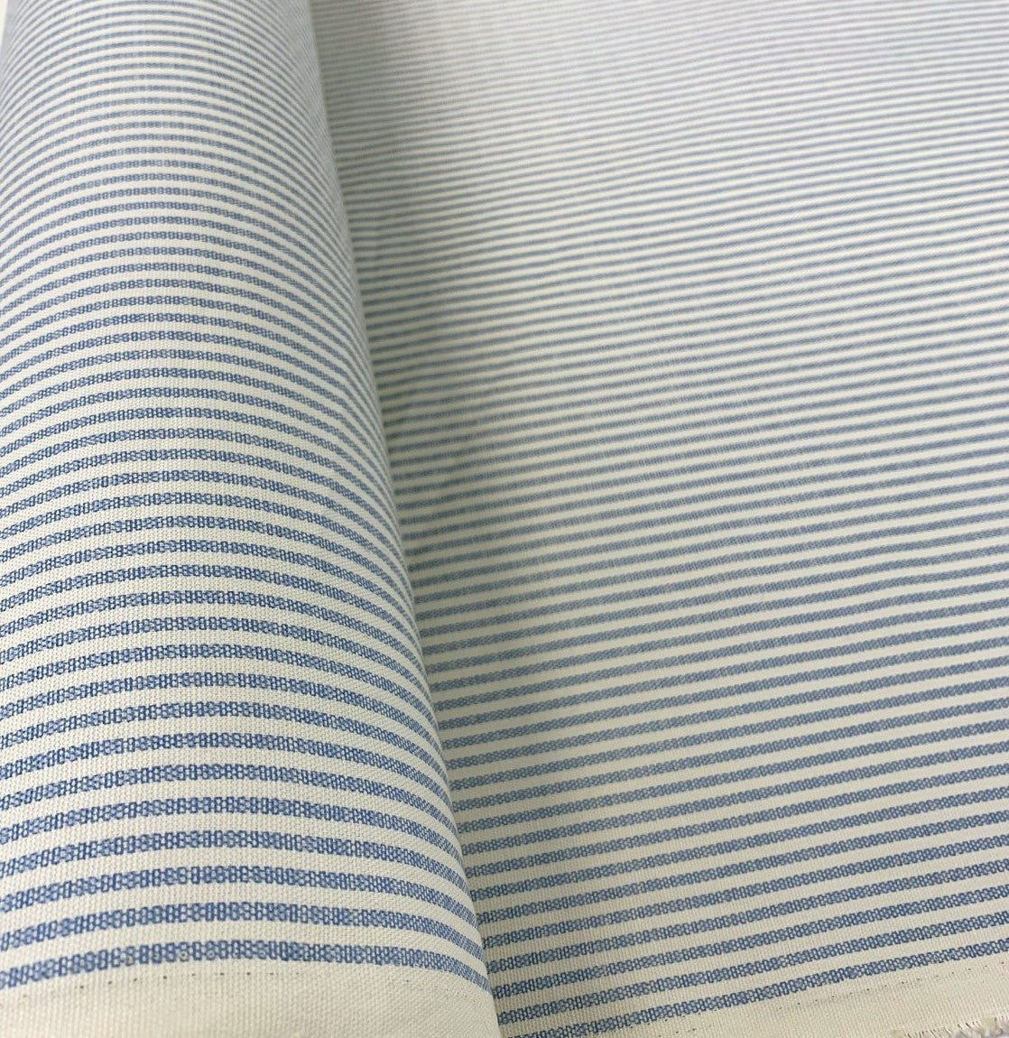 Cotton Canvas - Ticking - Blue