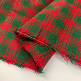 Cotton Lurex - Large Tartan - Green