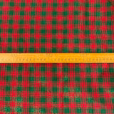 Cotton Lurex - Large Tartan - Green