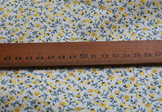 Poplin Print - Tiny Yellow Rose