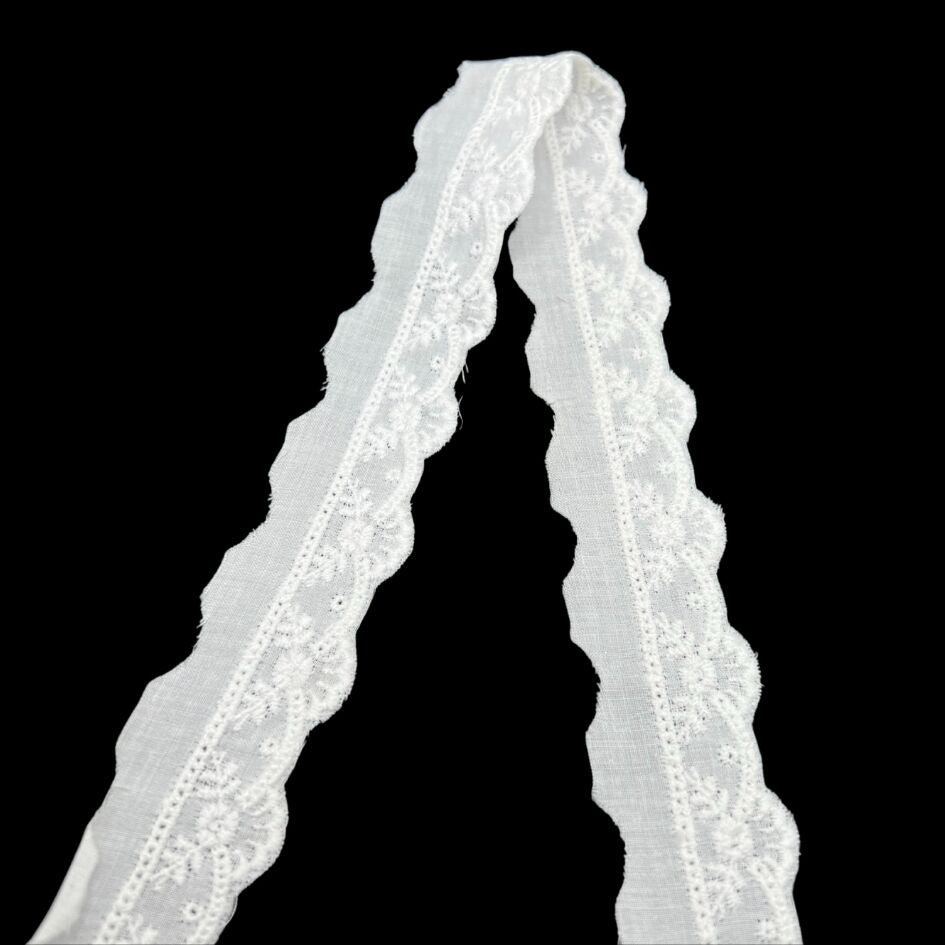 Broderie Anglaise Trim - Clara