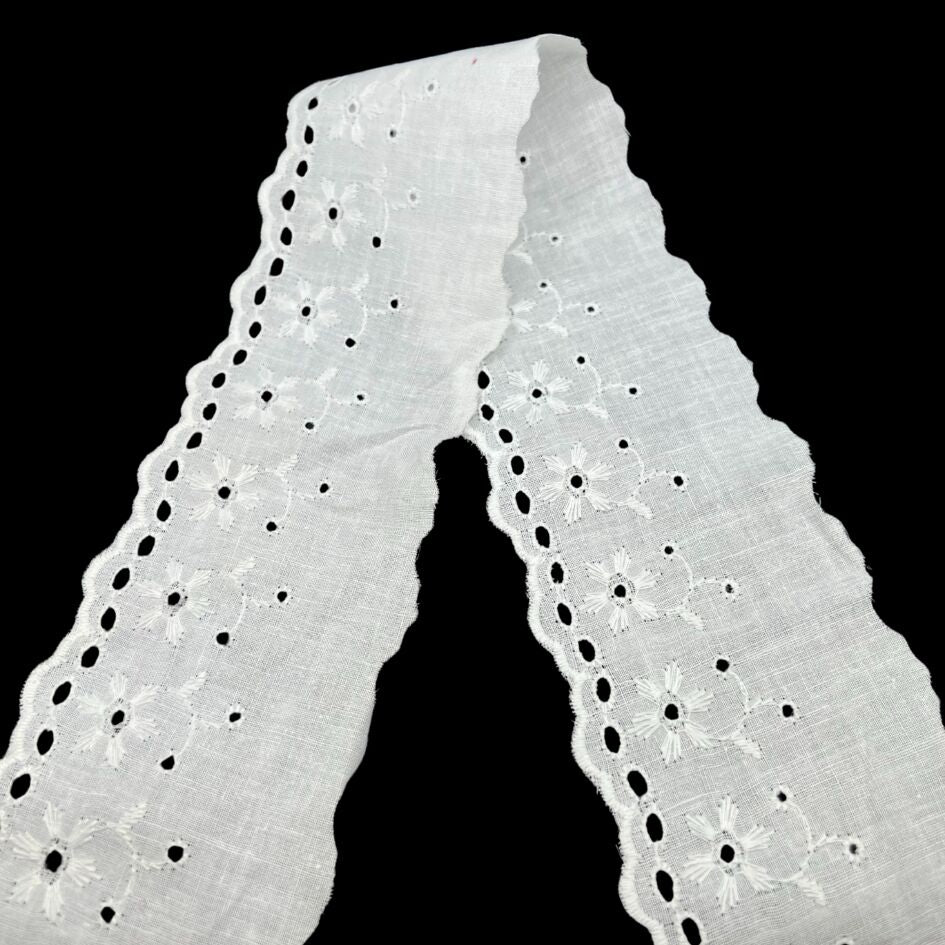 Broderie Anglaise Trim - Iris