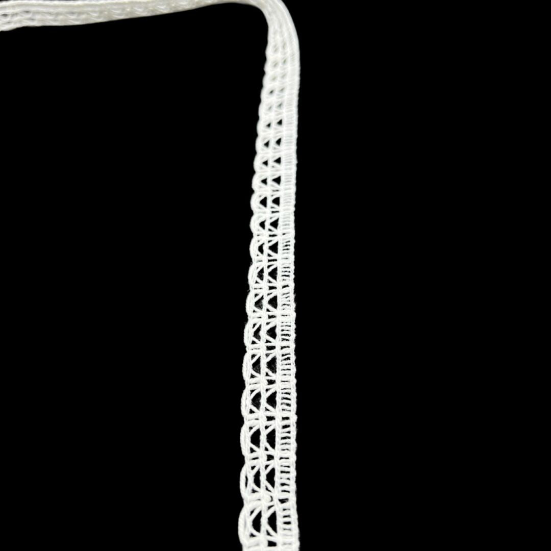 Crochet Lace Ribbon - Arch - White