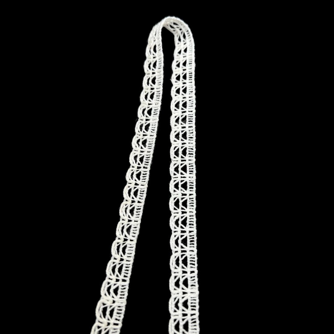 Crochet Lace Ribbon - Arch - White