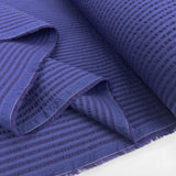 Remnant - Proper Seersucker - Navy Indigo Stripe - (0.92m)