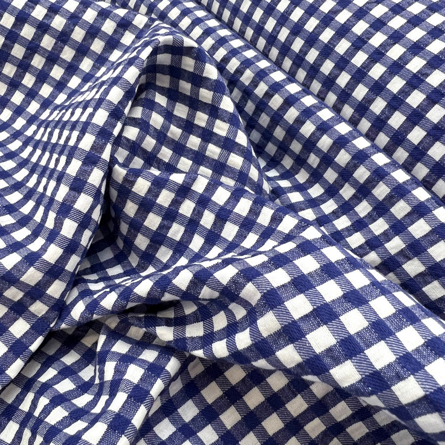 Proper Seersucker - Royal Check