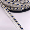 Flanged Insert Piping Cord - Navy, White & Gold