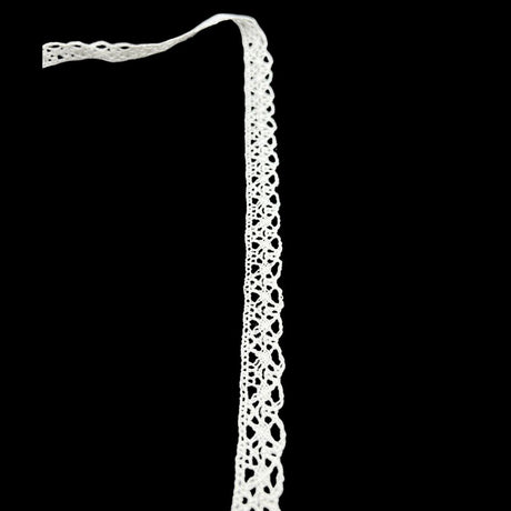 Cotton Ivory Crochet Lace Ribbon Eyelet 13mm Wide