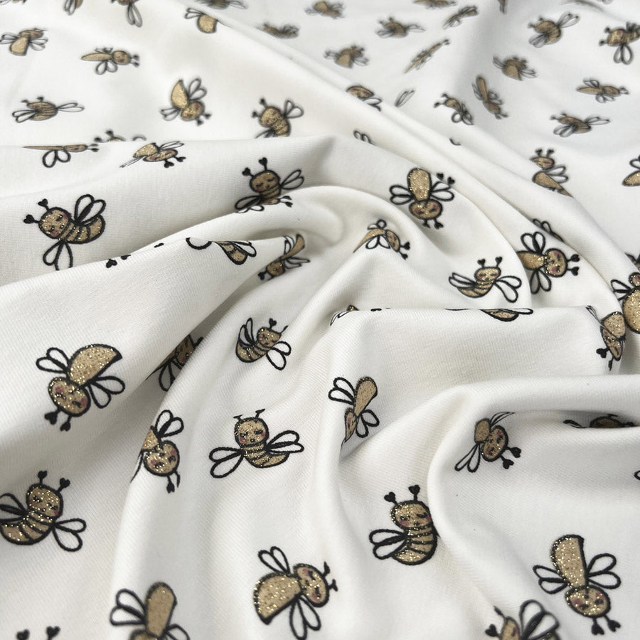 Cotton Jersey - Sparkle Bee