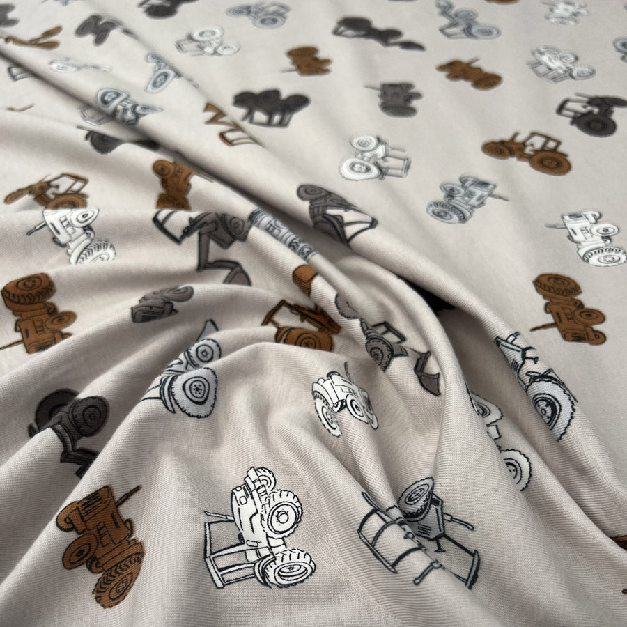 Cotton Jersey - Tractors