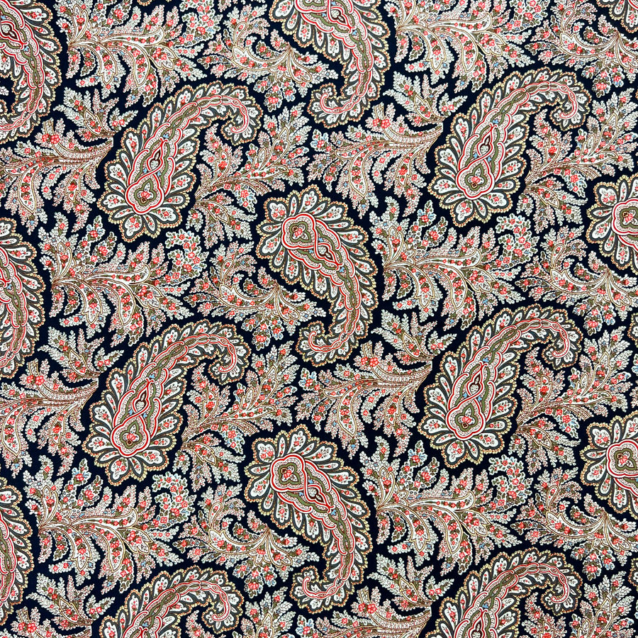 Pima Cotton Lawn - Paisley Trellis