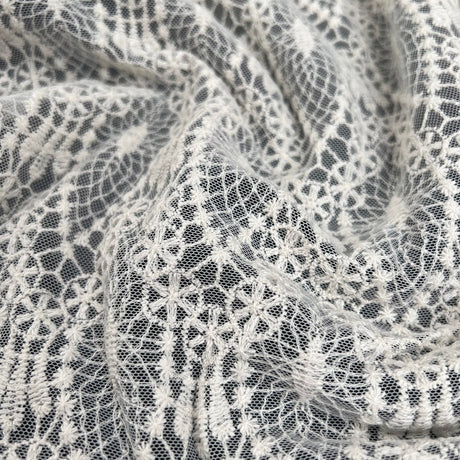Cotton Nylon Cream Lace Dress Fabric Dream Catcher Cu2