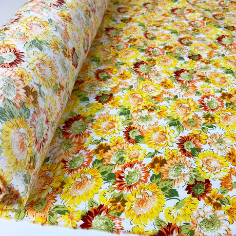 Cotton Poplic Print Fabroc Value Sunflower Roll