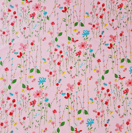 Cotton Poplin Floral Print Sewing Room Candy Full