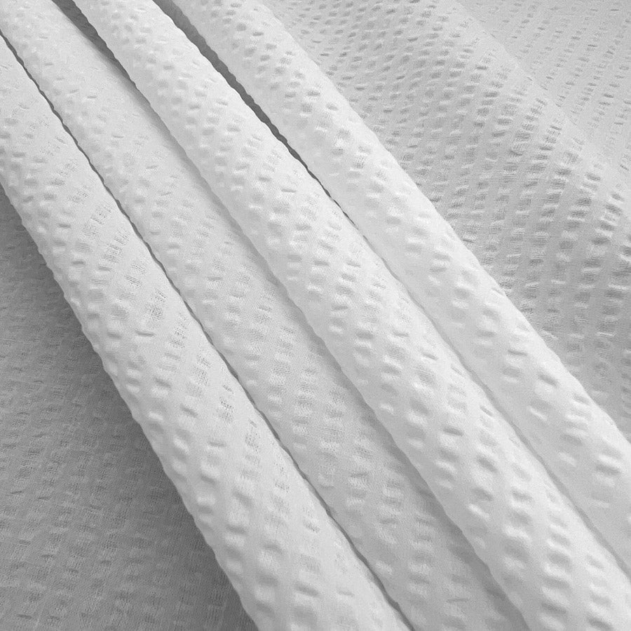Cloud Seersucker - White