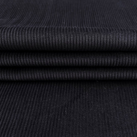 Cotton Trouser Fabric 8 Wale Cord Midnight