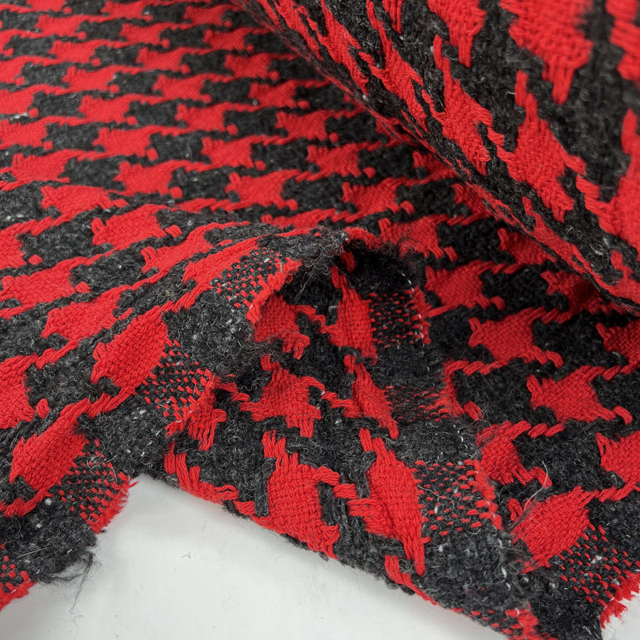 Cotton Tweed - Red
