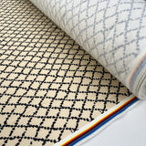 Cotton Twill - Cream Trellis