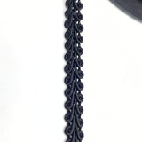 Scrolled Gimp Braid Trim - Black