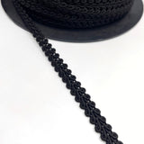 Scrolled Gimp Braid Trim - Black