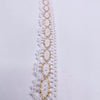 Crochet Lace Ribbon - Golden Eye - White